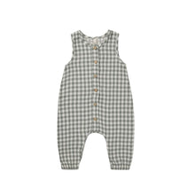 將圖片載入圖庫檢視器 Quincy Mae - 連身褲 Woven Jumpsuit (Sea Green Gingham)