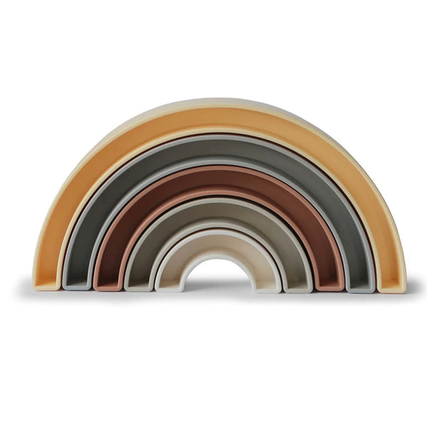 Mushie - 彩虹疊疊樂 Rainbow Stacker Toy (Sol)