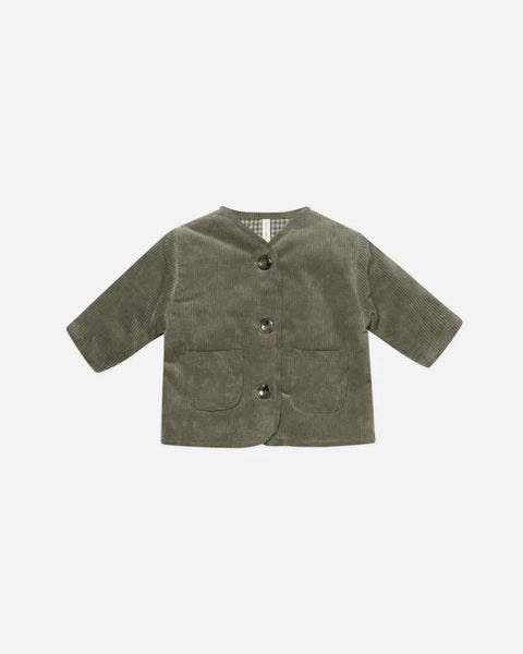 Quincy Mae - 夾棉外套 Quilted V-neck Button Jacket (Florest)