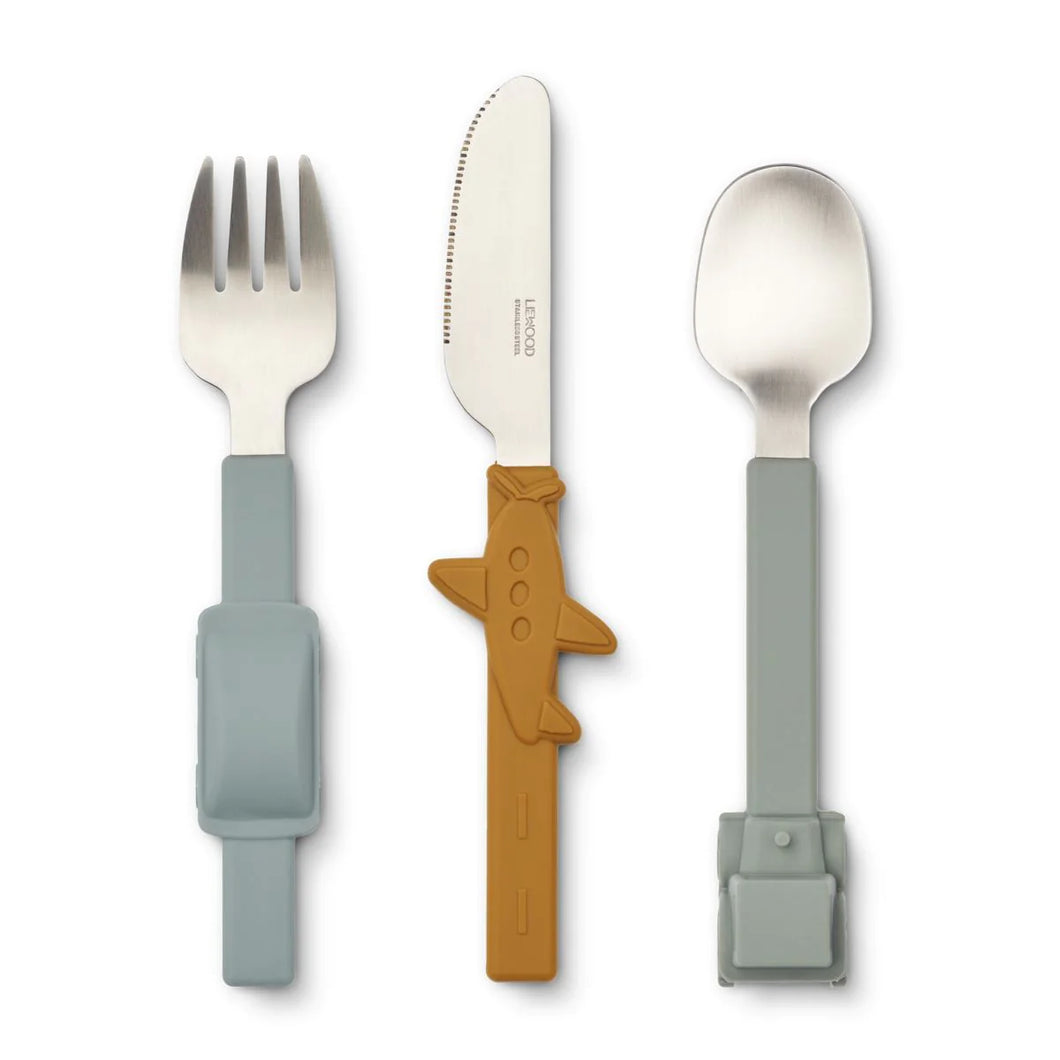 Liewood - 餐具套裝 Tove Cutlery Set (Blue Fog)