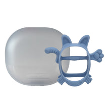 Load image into Gallery viewer, mama’s tem 翹尾小虎固齒器 Monster Tiger Teether (Smoke Blue)
