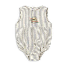 將圖片載入圖庫檢視器 Konges Sløjd - 有機棉泡泡衣 Elliot Romper GOTS (Stripe Bluie)
