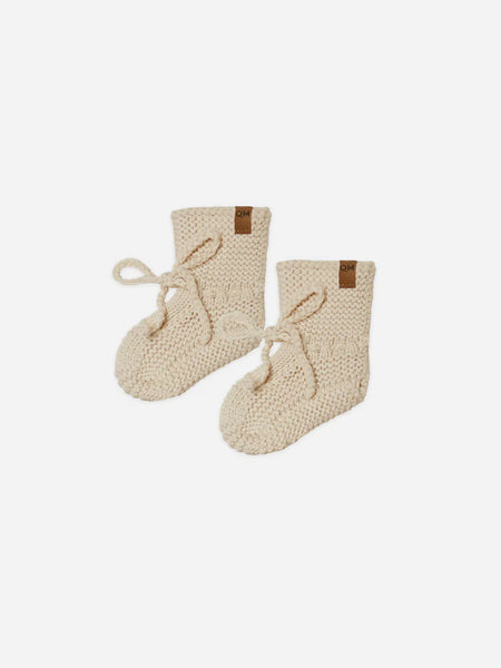 Quincy Mae - 嬰兒編織鞋 Knit Booties (Sand)