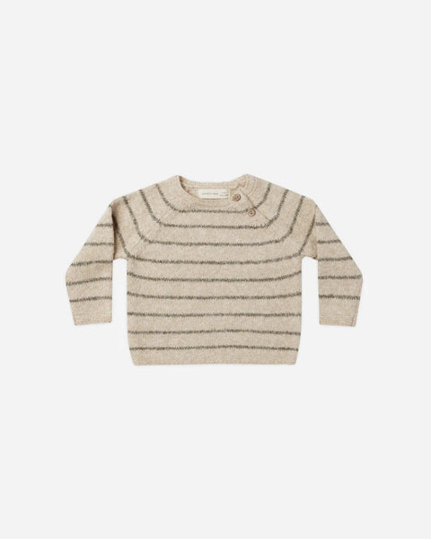 Quincy Mae - 毛衣 Ace Knit Sweater (Basil Stripe)