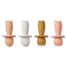 Load image into Gallery viewer, Liewood - 幼兒叉匙套裝 Avril Baby Cutlery 4-Pack (Tuscany Rose)
