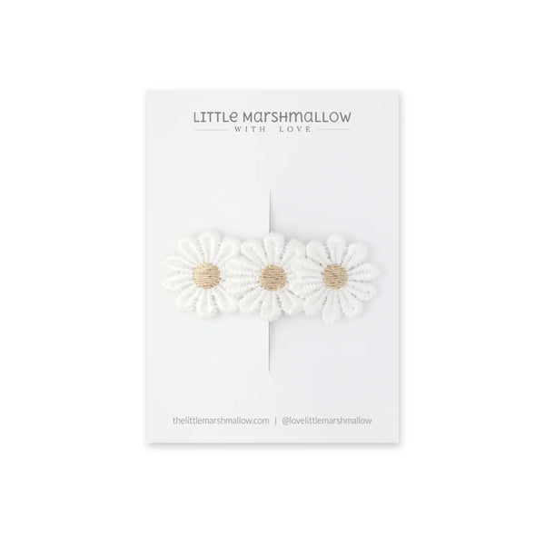 Little Marshmallow - 手製髮夾 Daisy Days Clip