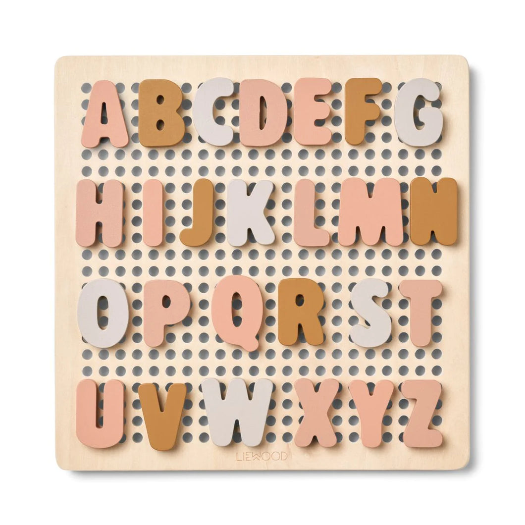 Liewood - 拼字玩具 Ainsley Puzzle (Tuscany Rose)