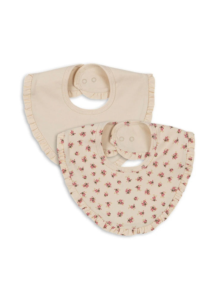 Konges Sløjd - 口水肩 2 Pack Basic Bib (Buttercream/Bloomie)