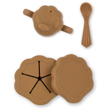 Load image into Gallery viewer, Konges Sløjd - 矽膠餐具套裝 Silicone Clam Set (Terra Cotta)
