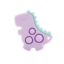 將圖片載入圖庫檢視器 Itzy Ritzy - 恐龍指尖固齒玩具 Sensory Popper Toy (Purple Dino)
