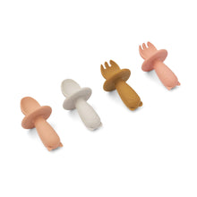 Load image into Gallery viewer, Liewood - 幼兒叉匙套裝 Avril Baby Cutlery 4-Pack (Tuscany Rose)
