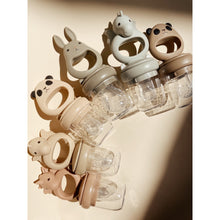 Load image into Gallery viewer, Konges Sløjd - 矽膠水果咬咬樂 Silicone Fruit Feeding Pacifier Dragon / Panda (Warm Clay / Shitake)
