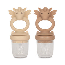 Load image into Gallery viewer, Konges Sløjd - 矽膠水果咬咬樂 Silicone Fruit Feeding Pacifier Unicorn (Shell/Blush)
