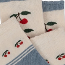 將圖片載入圖庫檢視器 Konges Sløjd - 兒童棉襪 2 Pack Socks (Cherry)

