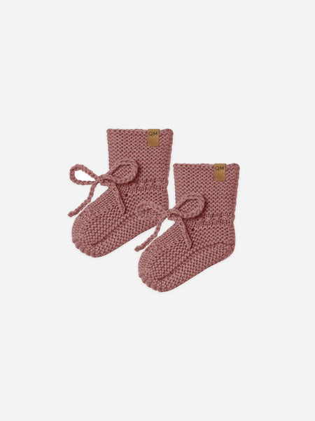 Quincy Mae - 嬰兒編織鞋 Knit Booties (Fig)