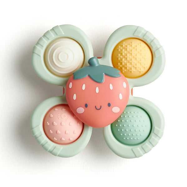 Itzy Ritzy - 指尖旋轉玩具 Fidget Spinner Travel & Bath Toy (Strawberry)