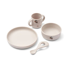 將圖片載入圖庫檢視器 【Damaged Packaging】Liewood - 幼兒餐具套裝 Vivi Printed Tableware Set (Peach)
