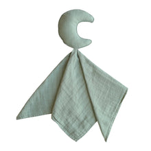 將圖片載入圖庫檢視器 Mushie - 有機棉月亮安撫巾 Moon Lovey Blanket (Roman Green)
