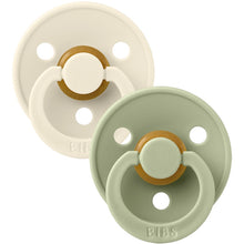 Load image into Gallery viewer, Bibs - 安撫奶嘴 Colour Pacifier Ivory/Sage 2pk
