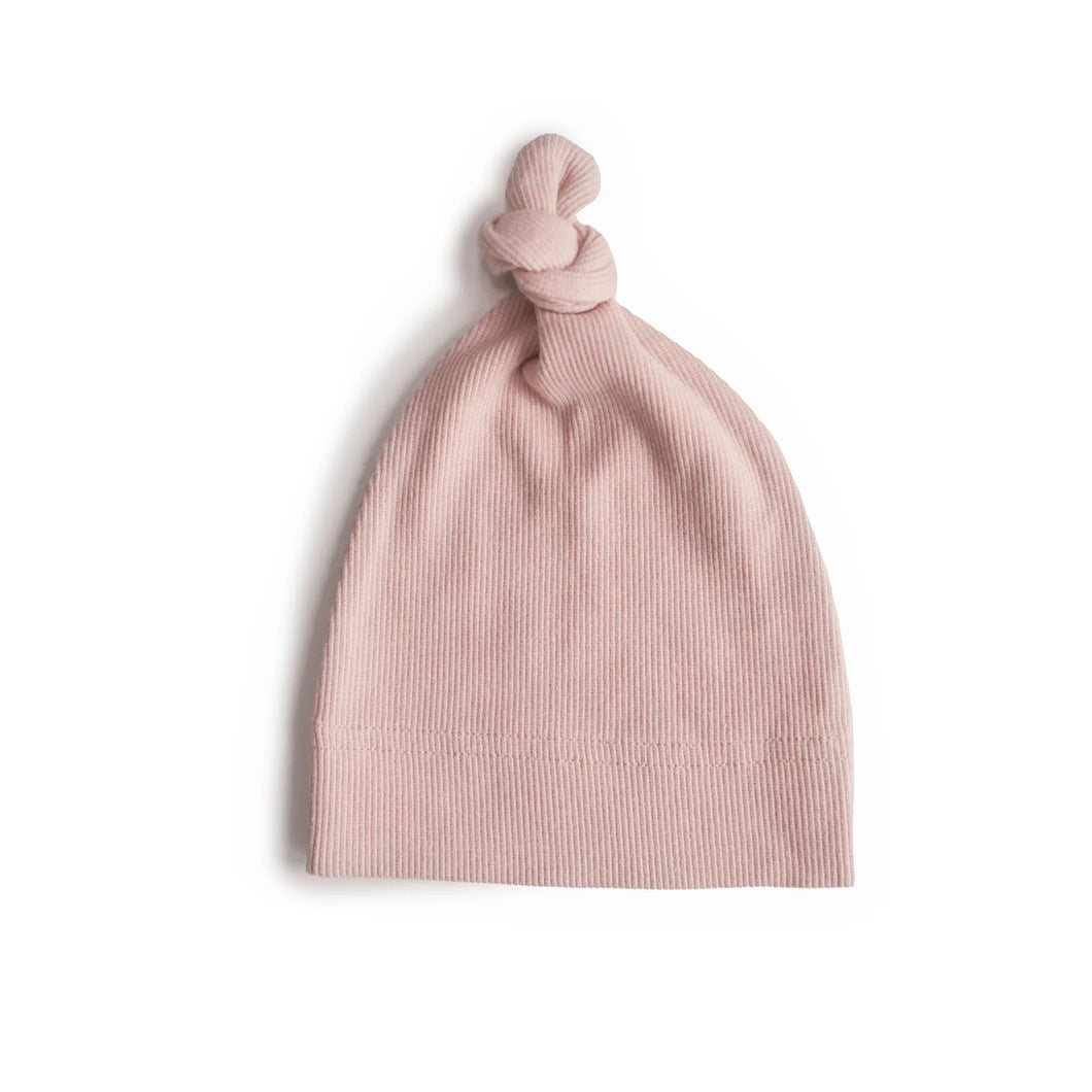 Mushie - 嬰兒帽子 Ribbed Baby Beanie (Blush)