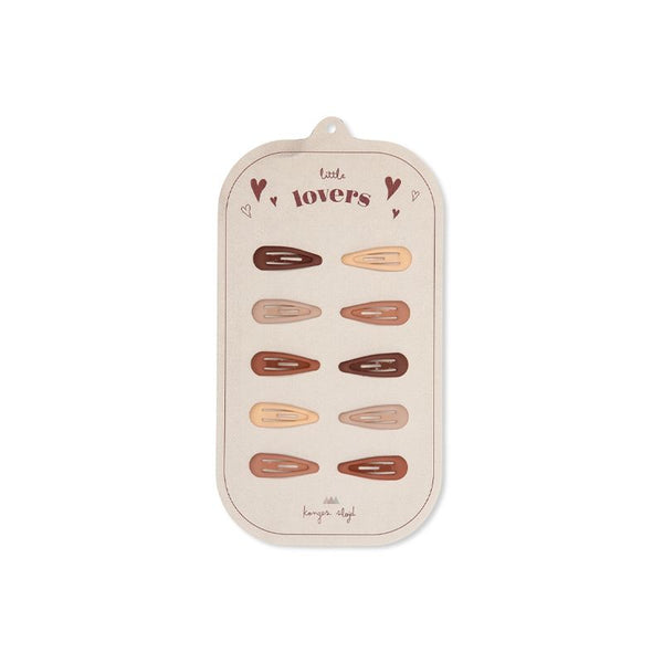 Konges Sløjd - 迷你髮夾 10-Pack Mini Hair Clip Drops (Rosie Shades)