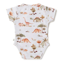 Load image into Gallery viewer, Snuggle Hunny Kids - 有機棉恐龍連身衣 Short Sleeve Bodysuit (Dino)
