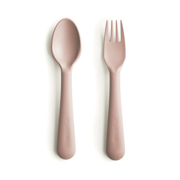 Mushie - 叉匙套裝 Fork and Spoon Set (Blush)