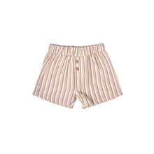 Load image into Gallery viewer, Quincy Mae - 短褲 Woven Shorts (Latte + Clay Stripe)

