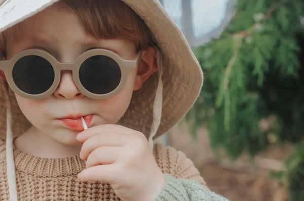 Grech & Co - 兒童太陽眼鏡 Round Sustainable Sunglasses (Stone)