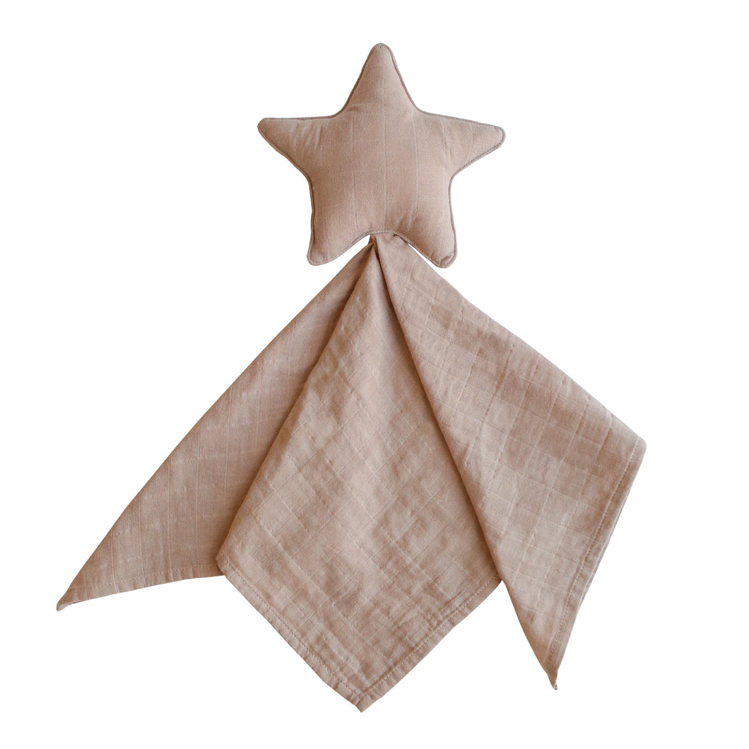 Mushie - 有機棉星星安撫巾 Star Lovey Blanket (Natural)