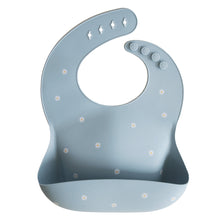 Load image into Gallery viewer, Mushie - Silicone Baby Bib 矽膠圍兜 White Daisy
