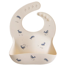 Load image into Gallery viewer, Mushie -  Silicone Baby Bib 矽膠圍兜 Whales
