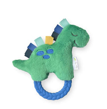 將圖片載入圖庫檢視器 Itzy Ritzy - 恐龍固齒環玩具 Plush Rattle with Teether (Dino)
