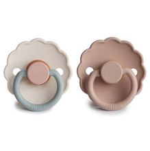 Load image into Gallery viewer, FRIGG - 安撫奶嘴 Daisy Latex Pacifier Blush/Cotton Candy 2pk
