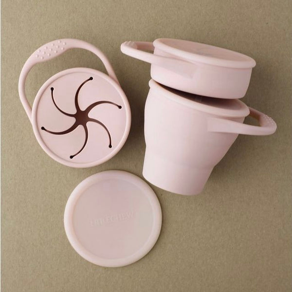 littleCHEW - 矽膠零食杯 Foldable Snack Cup (Pale Mauve)