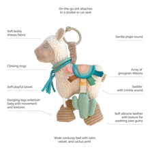 Load image into Gallery viewer, Itzy Ritzy - 草泥馬搖鈴玩偶 Activity Plush &amp; Teether Toy (Llama)
