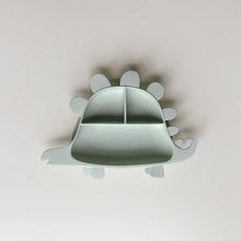 Load image into Gallery viewer, BesoVida - Dinosaur Learning Plate 劍龍學習餐盤 (Stegosaurus / Mint Green)
