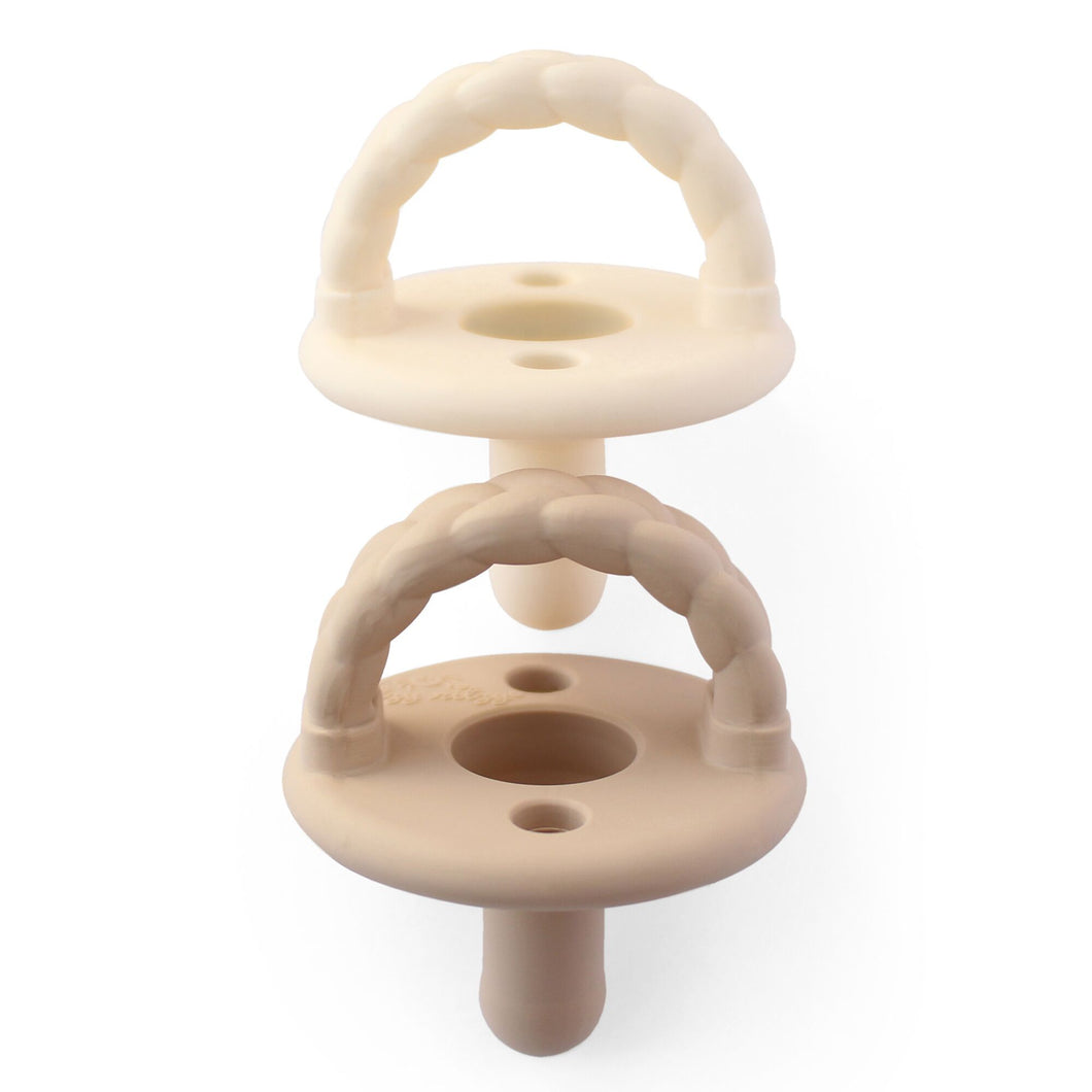 Itzy Ritzy - 安撫奶嘴 Soother Pacifier Set (Toast + Buttercream Braids)