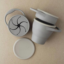 將圖片載入圖庫檢視器 littleCHEW - 矽膠零食杯 Foldable Snack Cup (Onyx)
