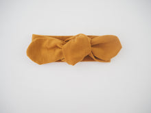 Load image into Gallery viewer, Snuggle Hunny Kids - 蝴蝶結髮帶 Mustard Topknot Headband
