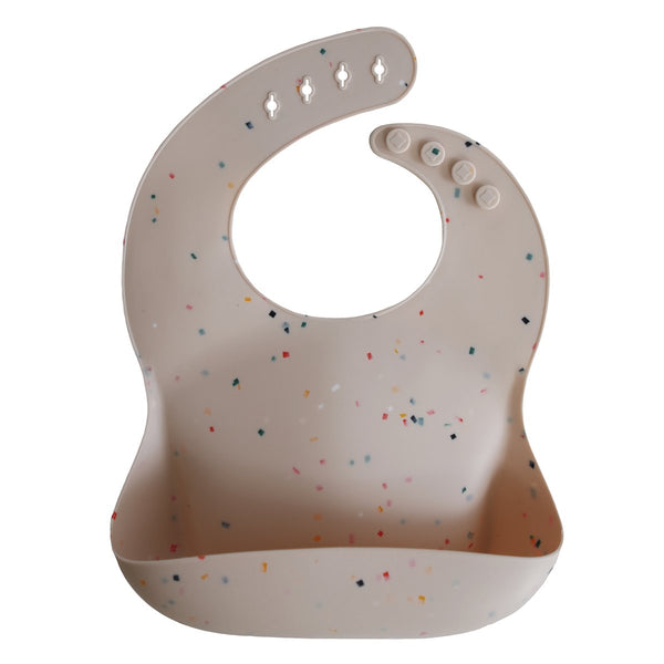 Mushie - Silicone Baby Bib 矽膠圍兜 Vanilla Confetti