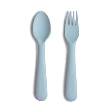 Load image into Gallery viewer, Mushie - 叉匙套裝 Fork and Spoon Set (Powder Blue)
