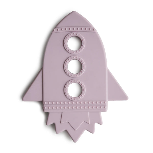 Mushie - 火箭固齒器 Rocket Teether (Soft Lilac)