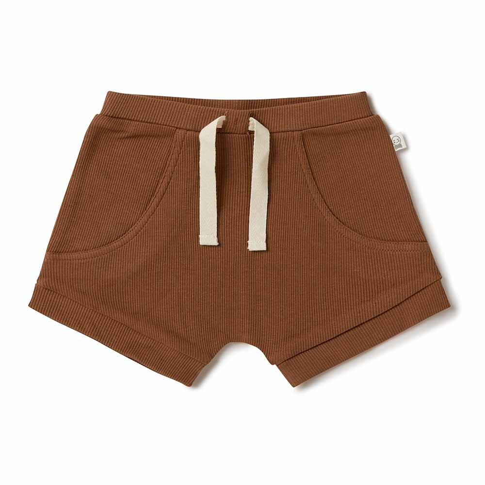 Snuggle Hunny Kids - 有機棉短褲 Organic Shorts (Chocolate)