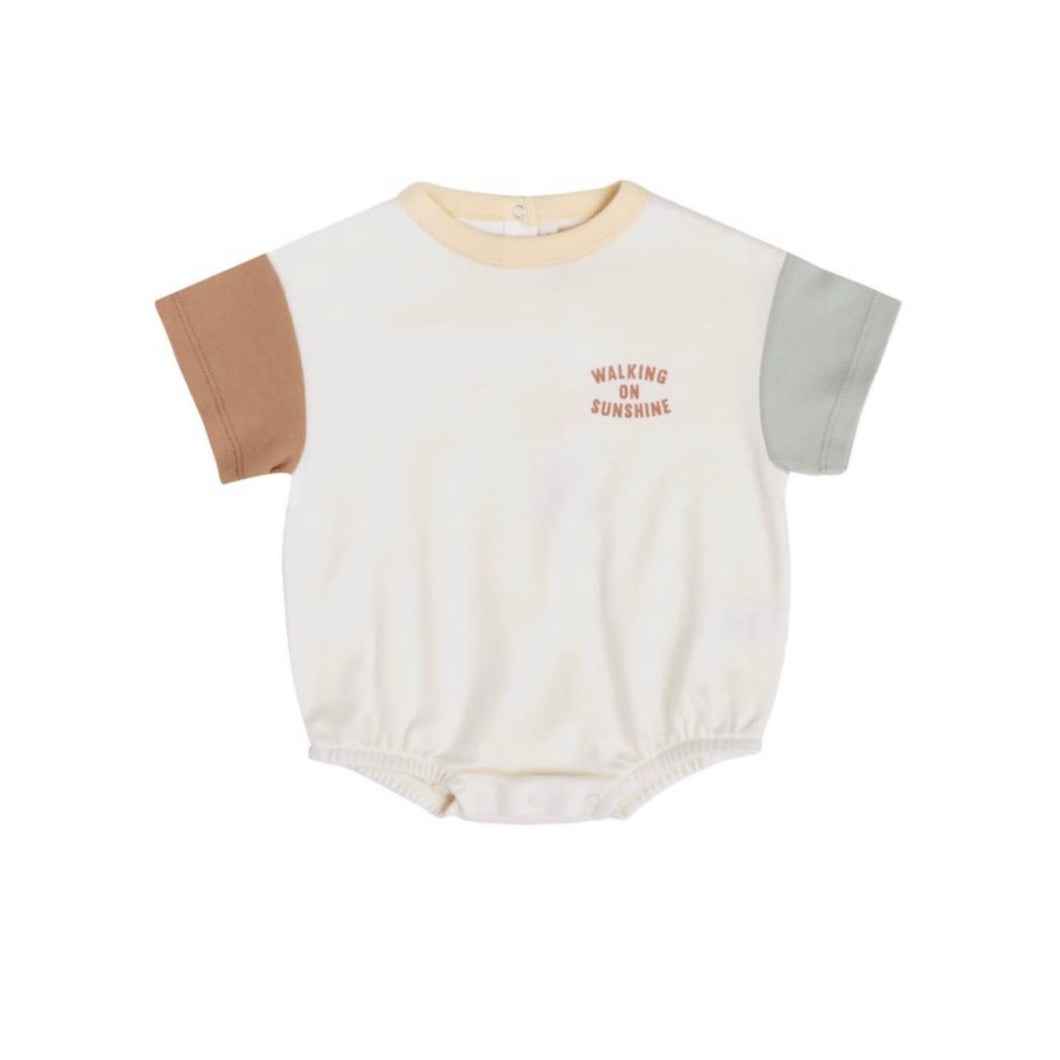 Quincy Mae - 泡泡連身衣 Relaxed Bubble Romper (Colour Block)