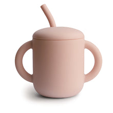 Load image into Gallery viewer, Mushie - Silicone Training Cup + Straw 學習飲管杯 (Blush)
