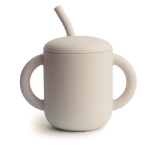 Load image into Gallery viewer, Mushie - Silicone Training Cup + Straw 學習飲管杯 (Shifting Sand)
