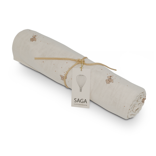 Saga Copenhagen - 有機棉包巾 Swaddle (Goose Seeds)