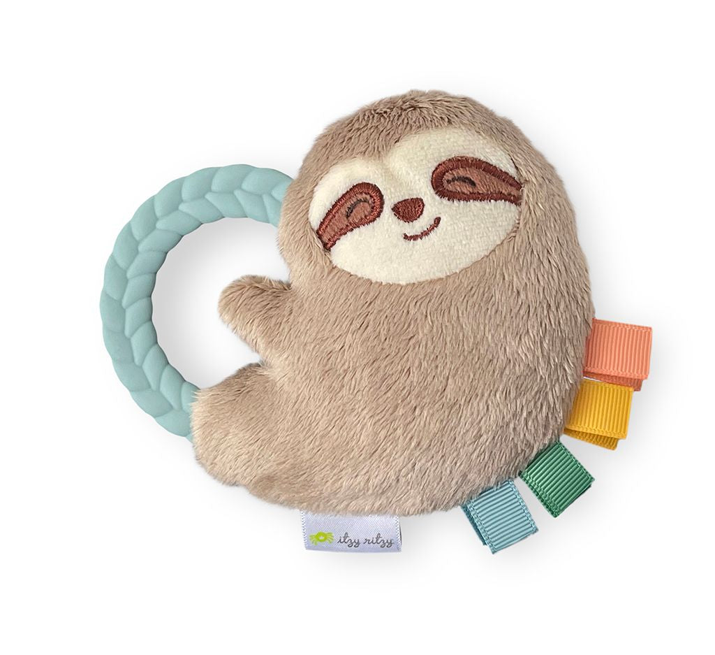Itzy Ritzy - 樹獺固齒環玩具 Plush Rattle with Teether (Sloth)