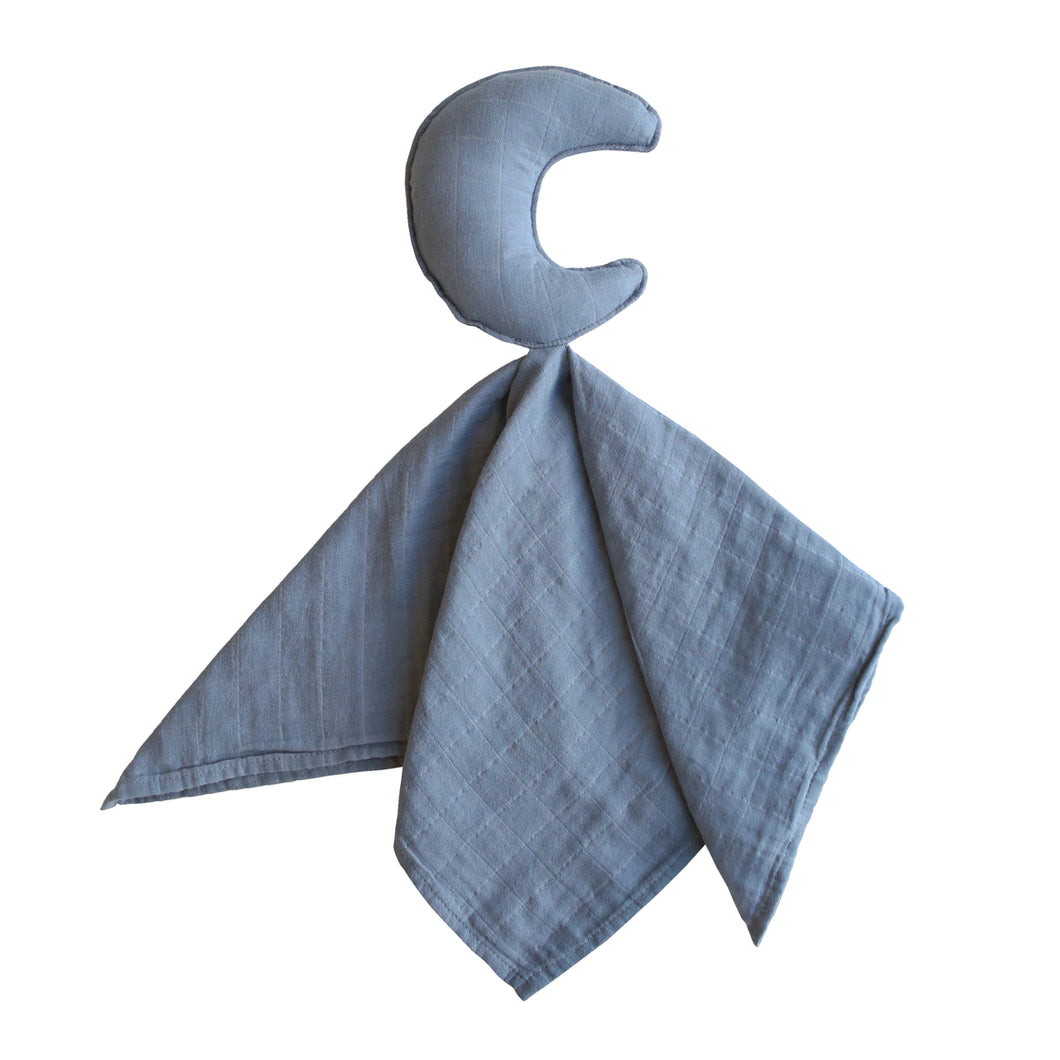 Mushie - 有機棉月亮安撫巾 Moon Lovey Blanket (Tradewinds)
